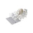 Dish Drying Rack - Steel - Matte White - Expandable Design with Water-Absorbent Silicone Mat