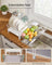 Dish Drying Rack - Steel - Matte White - Expandable Design with Water-Absorbent Silicone Mat