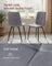 Dining Chairs - Set of 4 - Slate Grey - 51 x 43 x 82 cm