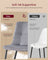 Dining Chairs - Set of 4 - Slate Grey - 51 x 43 x 82 cm