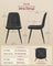 Dining Chairs - Set of 4 - 55 x 43.5 x 85.5 cm