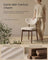 Dining Chairs - Set of 4 - Light Beige - 50 x 51 x 82 cm