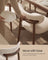 Dining Chairs - Set of 4 - Light Beige - 50 x 51 x 82 cm