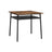 Square Dining Table - Wood - Rustic Brown and Black - Functional Storage for Everyday Needs