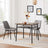 Square Dining Table - Wood - Rustic Brown and Black - Functional Storage for Everyday Needs