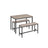 Dining Table Set - Steel Frame - Heather Greige