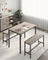 Dining Table Set - Steel Frame - Heather Greige
