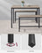 Dining Table Set - Steel Frame - Heather Greige