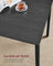 Dining Table Set - Steel - Ash Black and Ink Black