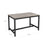 Dining Table - Metal - Greige and Black - Seats 4