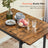Extendable Dining Table - Wood - Rustic Brown - Folding Design for Small Spaces