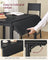 Folding Dining Table - MDF - Ebony Black - Extendable for Small Spaces