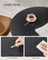 Round Dining Table - Wood - Ebony Black - Durable Design for Everyday Use
