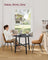 Round Dining Table - Wood - Ebony Black - Durable Design for Everyday Use