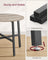 Round Kitchen Table - Metal - Heather Greige - Industrial Rustic Design