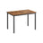 Dining Table - Seats 4 People - MDF - Rustic Brown and Black