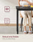 Round Dining Table - 80 x 75 cm - Wood - Ebony Black - Seats 4 People
