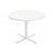 Round Dining Table - Wood - Snow White - Water-Resistant