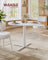 Round Dining Table - Wood - Snow White - Water-Resistant