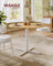 Round Dining Table - Golden Oak - White