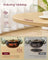 Round Dining Table - Golden Oak - White