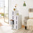 Rolling Storage Tower - PP - White and Grey - 4 Drawers