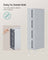 Rolling Storage Cart - Plastic - Grey - 4 Drawer Design on Wheels