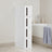 Narrow Rolling Trolley - PP - White - 4 Drawer Storage Unit with Removable Wheels