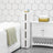 4-Drawer Storage Cart - Plastic - White - Rolling and Space Saving Design