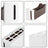 4-Drawer Storage Cart - Plastic - White - Rolling and Space Saving Design