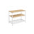 Bakers Rack - Steel - Rustic Brown and White - Large Worktop