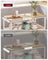 Bakers Rack - Steel - Rustic Brown and White - Large Worktop