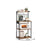 Kitchen Bakers Rack - Engineered Wood - Rustic Brown - 4-Tier with Power Outlet and Adjustable Shelf