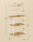 Bakers Rack - Engineered Wood - Golden Oak - 4-Tier with Power Outlet and Adjustable Shelf