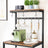 Kitchen Baker's Rack - Metal - Rustic Brown and Black - Storage Shelves with Hooks