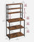 Kitchen Storage Rack - 6 Shelves and 6 Hooks - Steel - Heather Greige