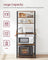 Kitchen Storage Rack - 6 Shelves and 6 Hooks - Steel - Heather Greige