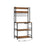 Kitchen Storage Rack - Steel - Rustic Brown - Featuring Power Outlet and 14 Hooks