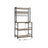 Kitchen Storage Rack - Steel - Greige and Ink Black - with Power Outlet and 14 Hooks