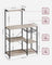 Baker's Rack - Metal - Greige and Black - Multi-functional Kitchen Storage with Wire Basket and S-Hooks