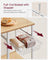 Kitchen Baker's Rack - Metal - Greige and Black - Includes Wire Basket and 6 S-Hooks