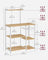 Kitchen Baker's Rack - Metal - Greige and Black - Includes Wire Basket and 6 S-Hooks