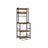 Kitchen Storage Rack - Steel - Rustic Brown - Features Power Outlet and Hooks