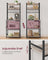 Kitchen Storage Rack - Steel - Rustic Brown - Features Power Outlet and Hooks