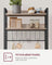 Kitchen Storage Rack - Steel - Rustic Brown - Features Power Outlet and Hooks