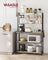 Baker’s Rack - Metal - Rustic Brown and Black - 6-Tier Kitchen Storage with Hooks