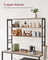 Kitchen Storage Rack - Steel - Heather Greige - 6 Shelves and 6 Hooks
