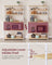 Kitchen Storage Rack - 6 Shelves and 6 Hooks - Steel - Oak and White