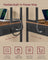 Coffee Bar - Wood - Rustic Brown - With LED Lights and Adjustable Shelves
