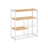 Kitchen Island - Metal - Features 2 Metal Mesh Baskets